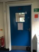 Single part glazed fire door