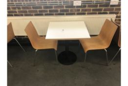 Cafe Table With 2 Chairs