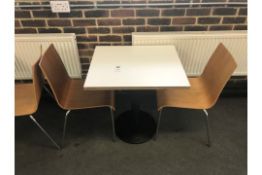 Cafe Table With 2 Chairs