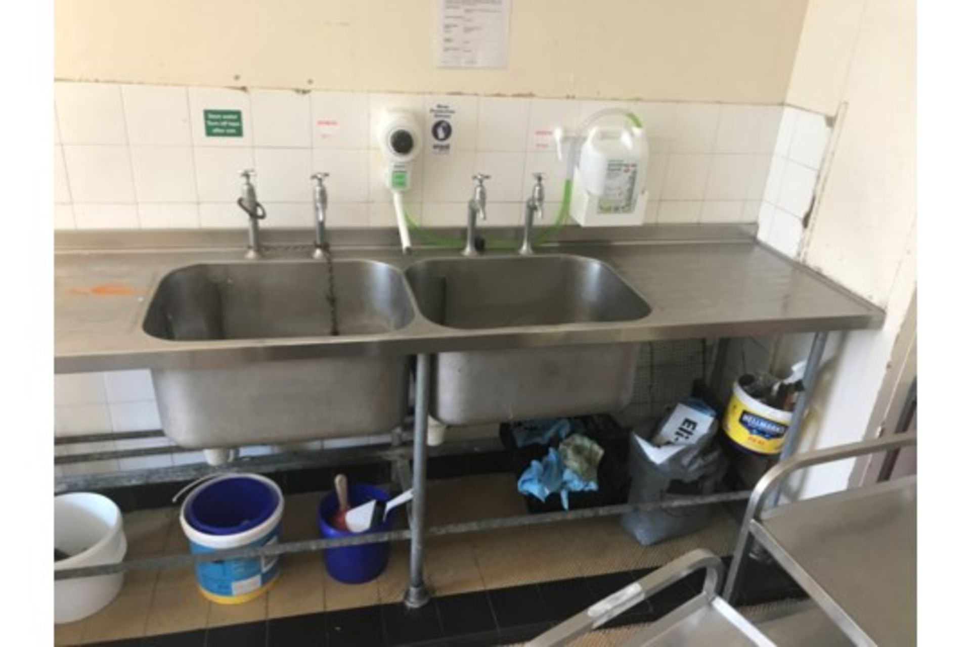 Stainless Steel Double Sink - Image 3 of 3