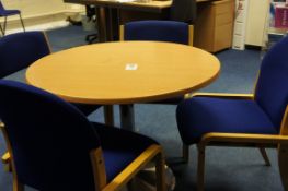 Circular table with 6 x chairs