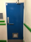 Solid door to disabled toilet