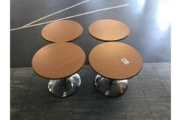 Mini Coffee Table 4 Brown Top