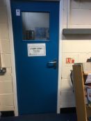 Single glazed fire door