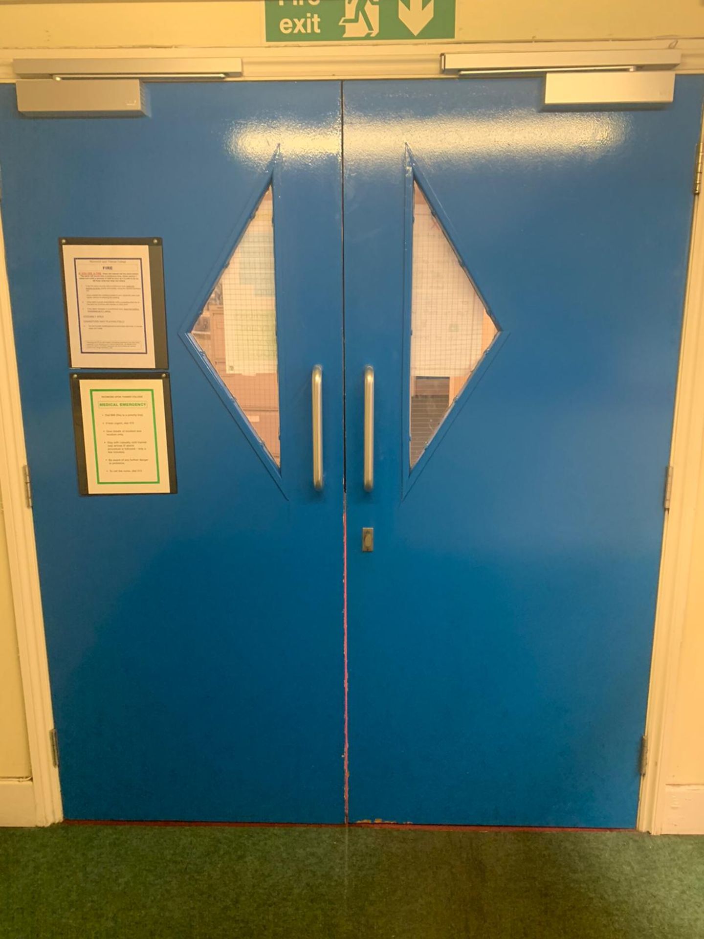 x2 Fire Doors With Windows - Image 2 of 3