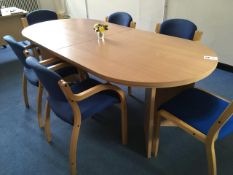 Meeting table + 8 chairs