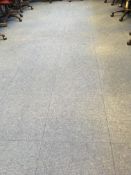 Carpet tiles, blue, 60m2 approx.