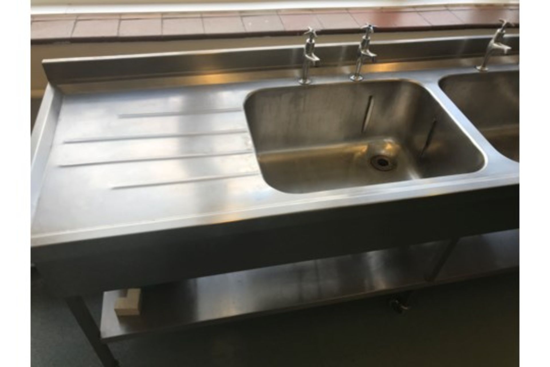 Catering Stainless Steel Double Sink - Image 2 of 2