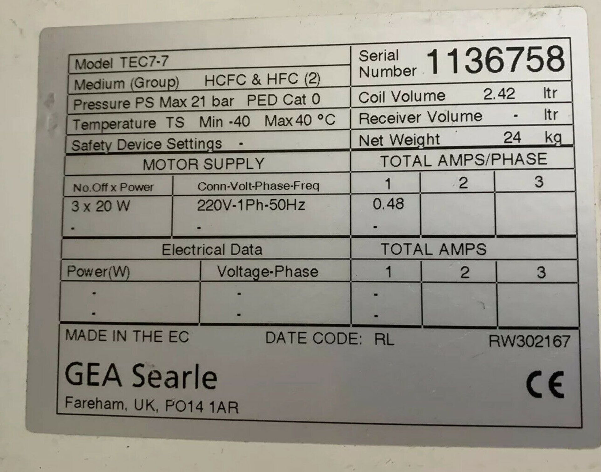 Searle TEC7-7 Evaporator - Image 5 of 5