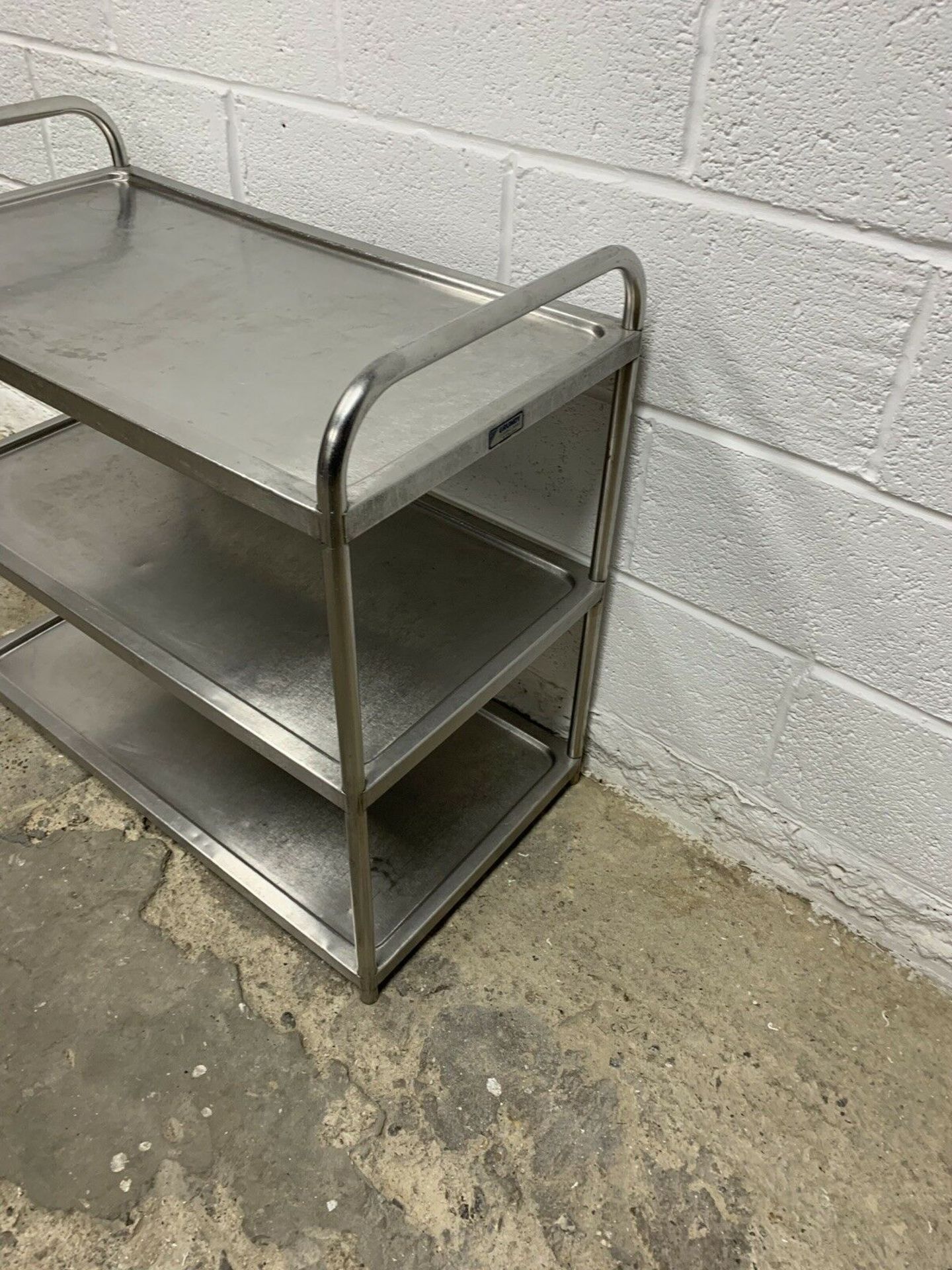 3 Tier Stainless Steel Trolley - Image 3 of 3
