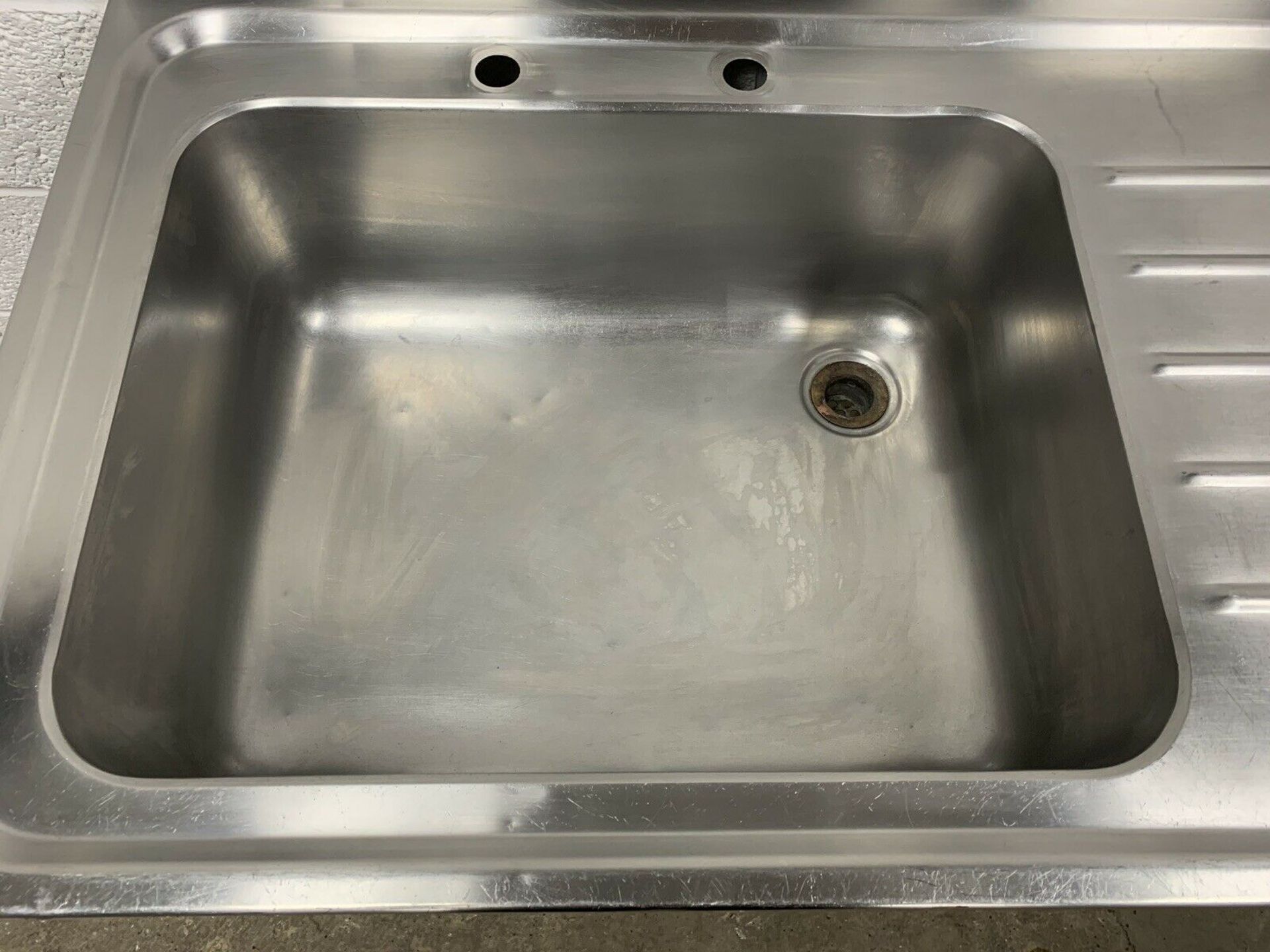 Sissons Stainless Steel Single Bowl Sink with Righthand Drainer and Cupboard Unit - Image 2 of 5