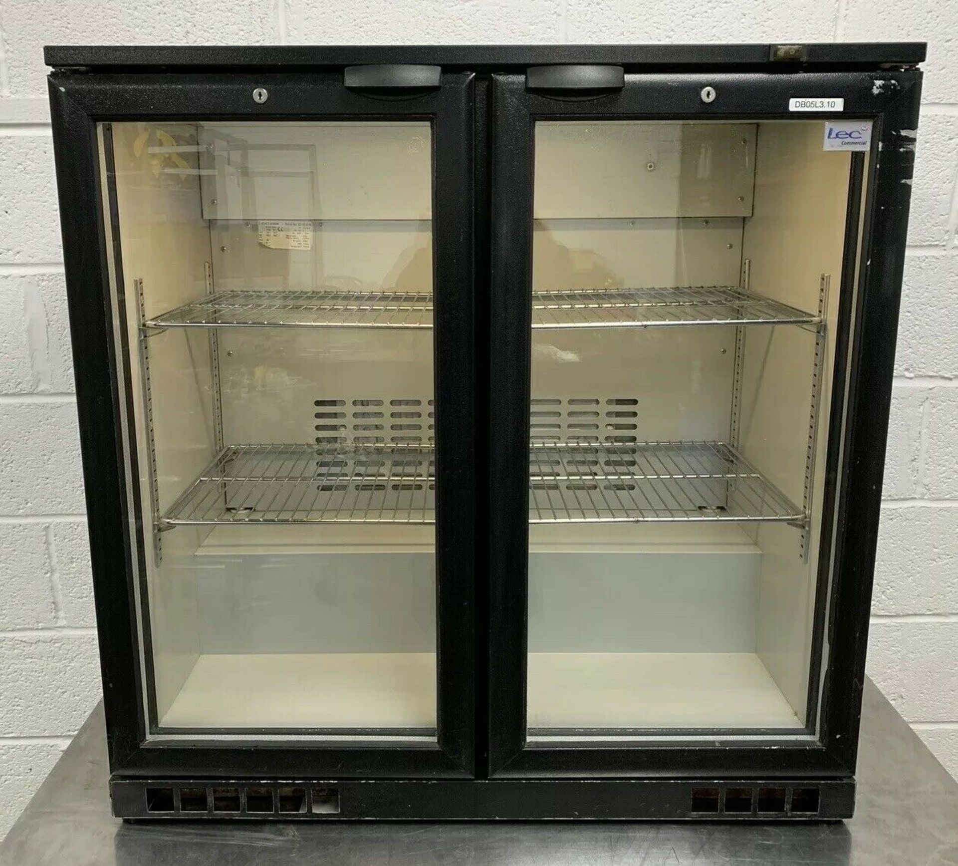 LEC BC9004K Double Door Drinks Display Fridge - Image 7 of 8