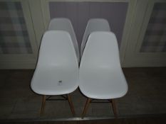 set of 4 plastic chairs