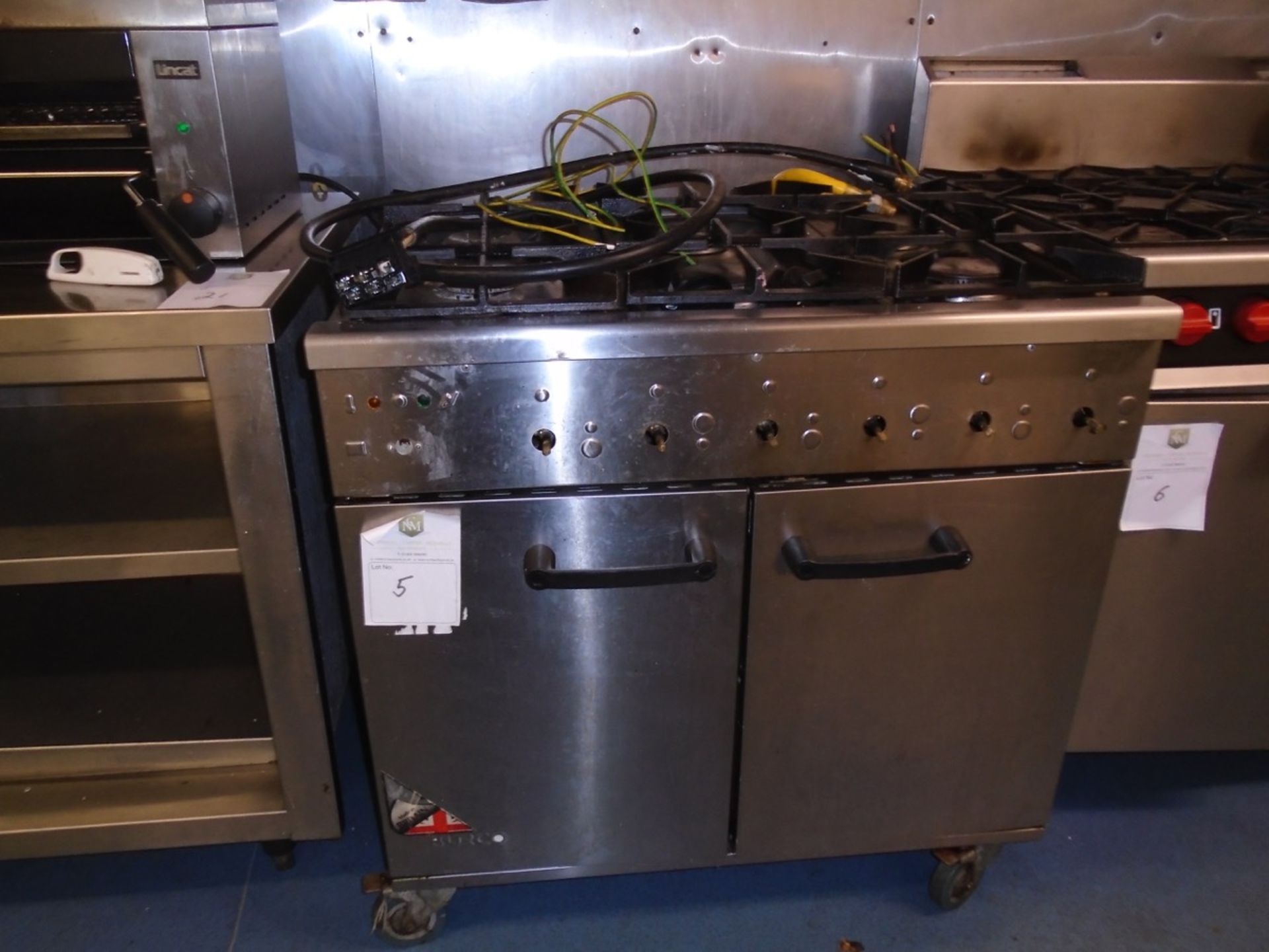 SIX BURNER STOVE AND OVEN