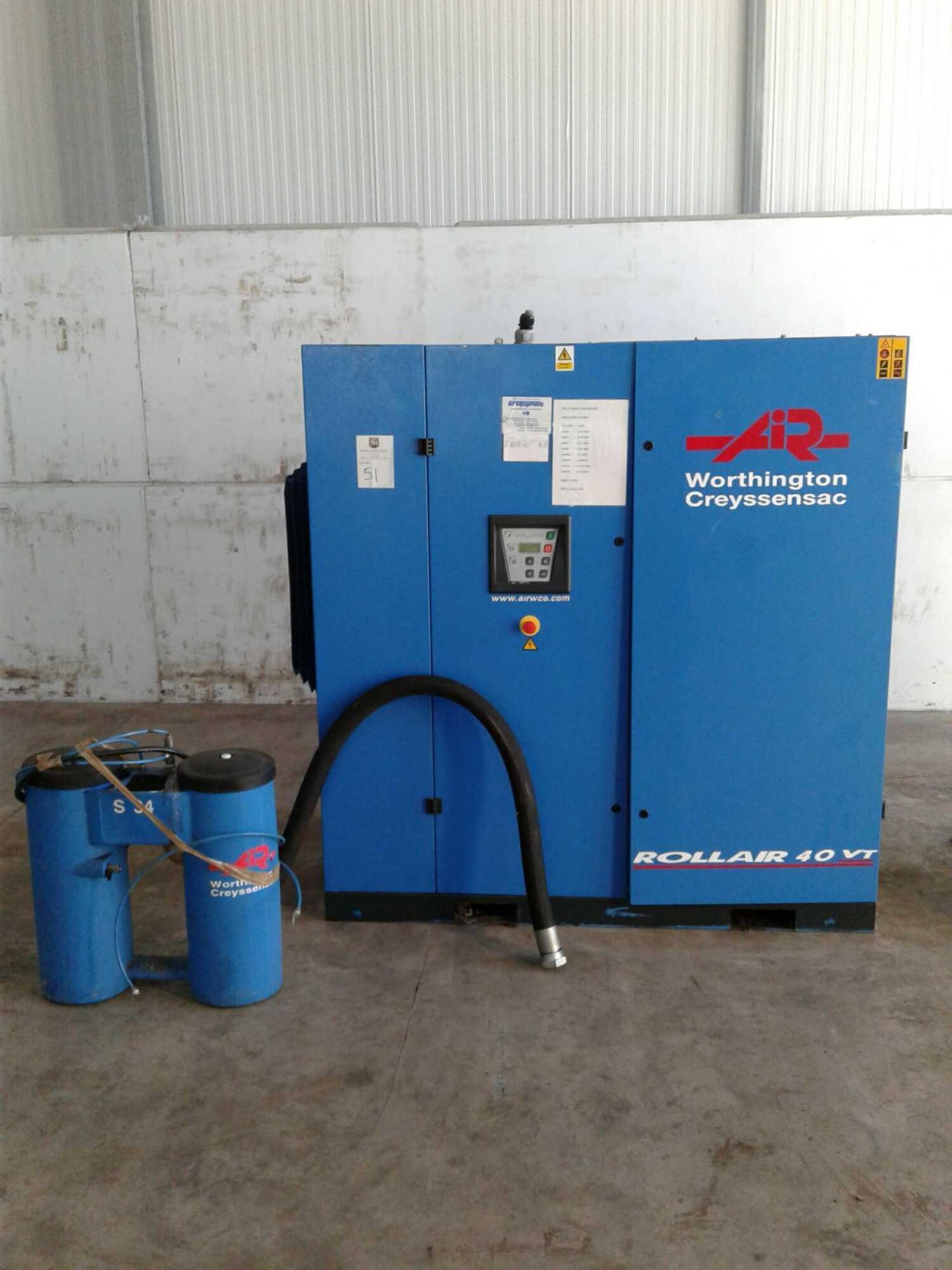 Worthington Air Compressor rollair 40 vt