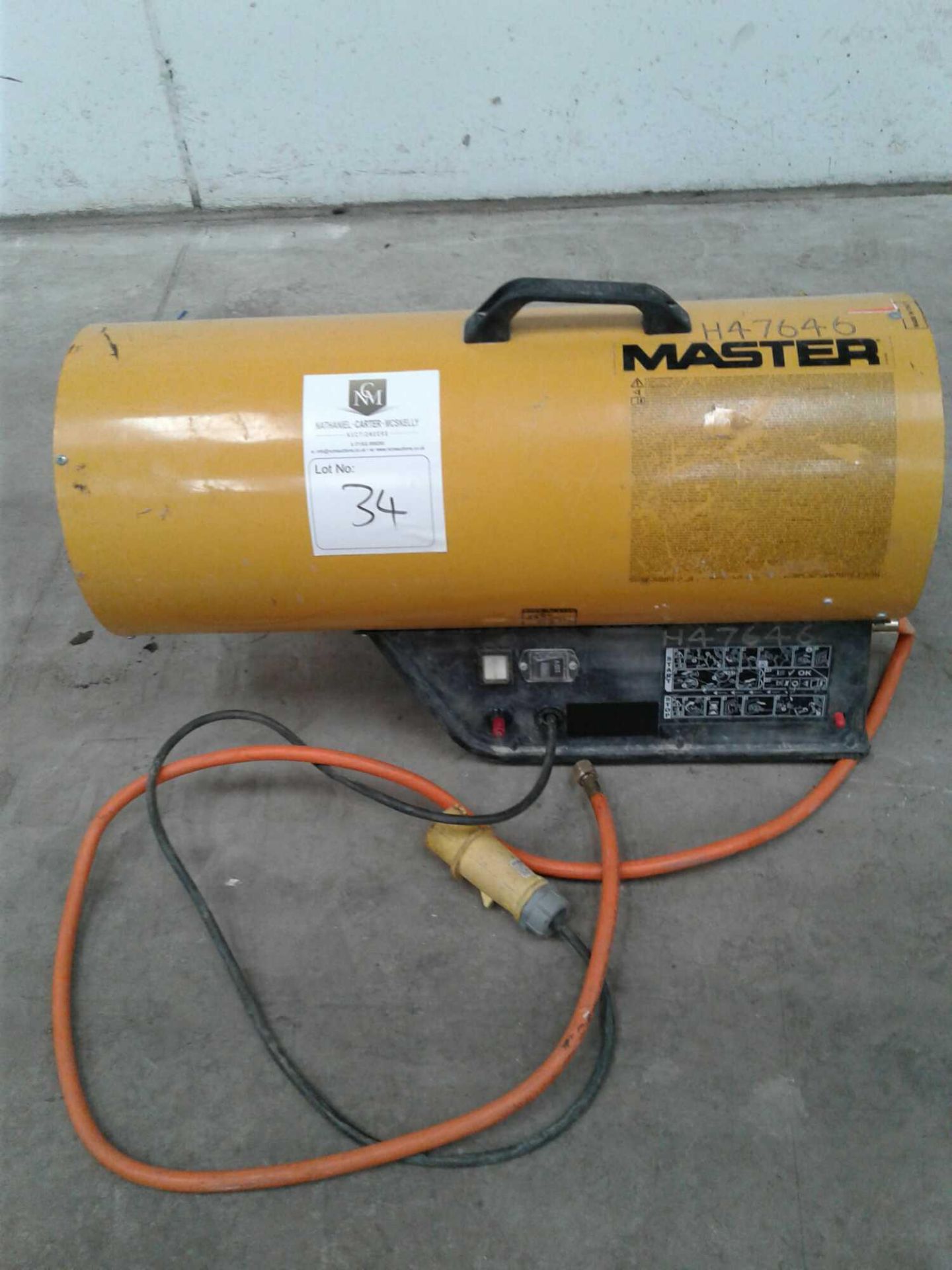 Master space heater 110 V