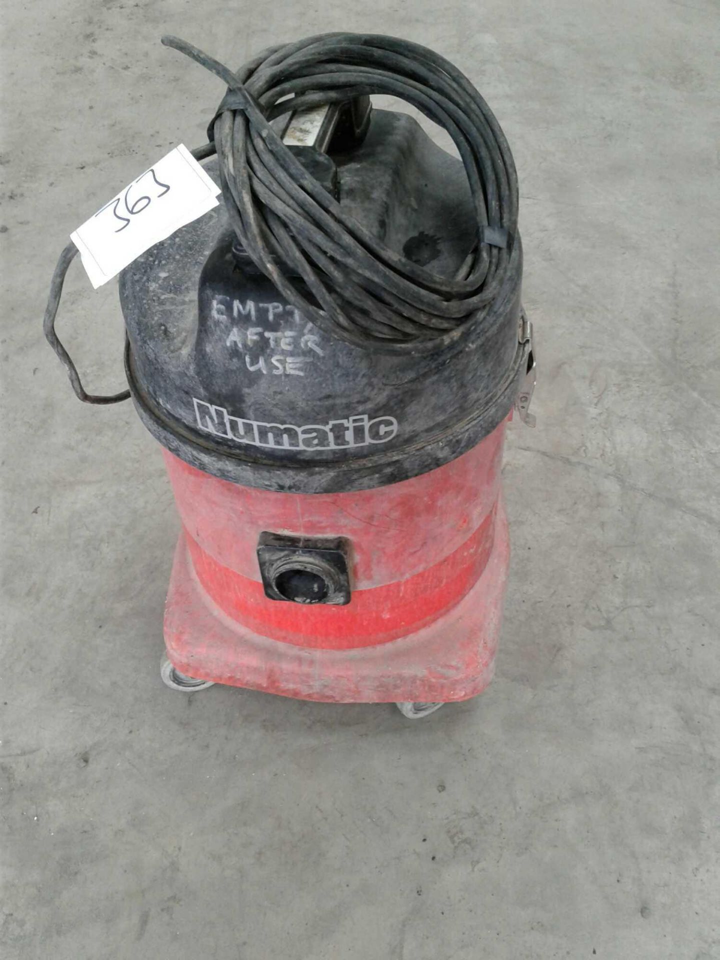 Numatic industrial vacuum cleaner