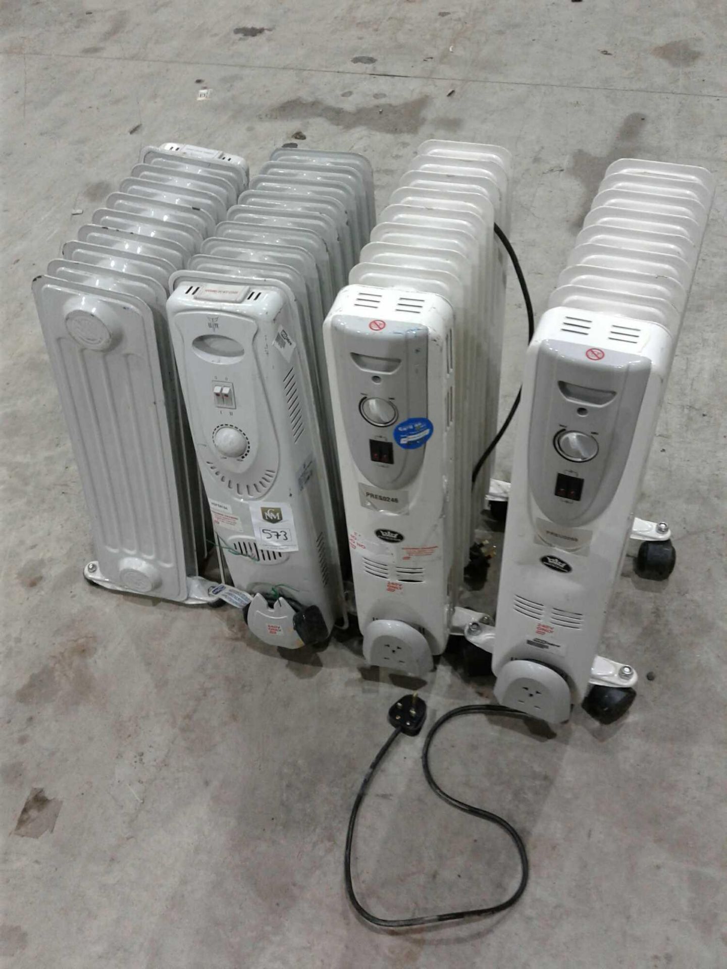 4 x oil-filled heaters 240v