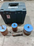 Box of various diamond core bits