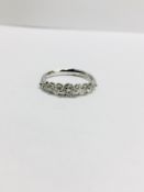 14Ct Diamond Five Stone Ring 0.60Ct,