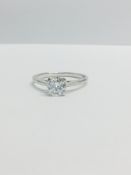 1.00Ct Brilliant Cut Diamond Solitaire Ring ,