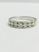 9Ct White Gold Channel Set Eternity Ring 0.70Ct,