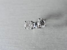 Low Reserve 1Ct Diamond Stud Earrings I Colour I2 Clarity ,