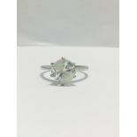 2.08Ct Brilliant Cut Solitaire Ring Set In Platinum