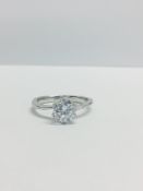 1.00Ct Brilliant Cut Diamond Solitaire Ring ,