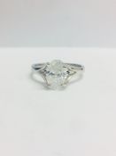 1Ct Oval Cut Diamond Solitaire Ring,