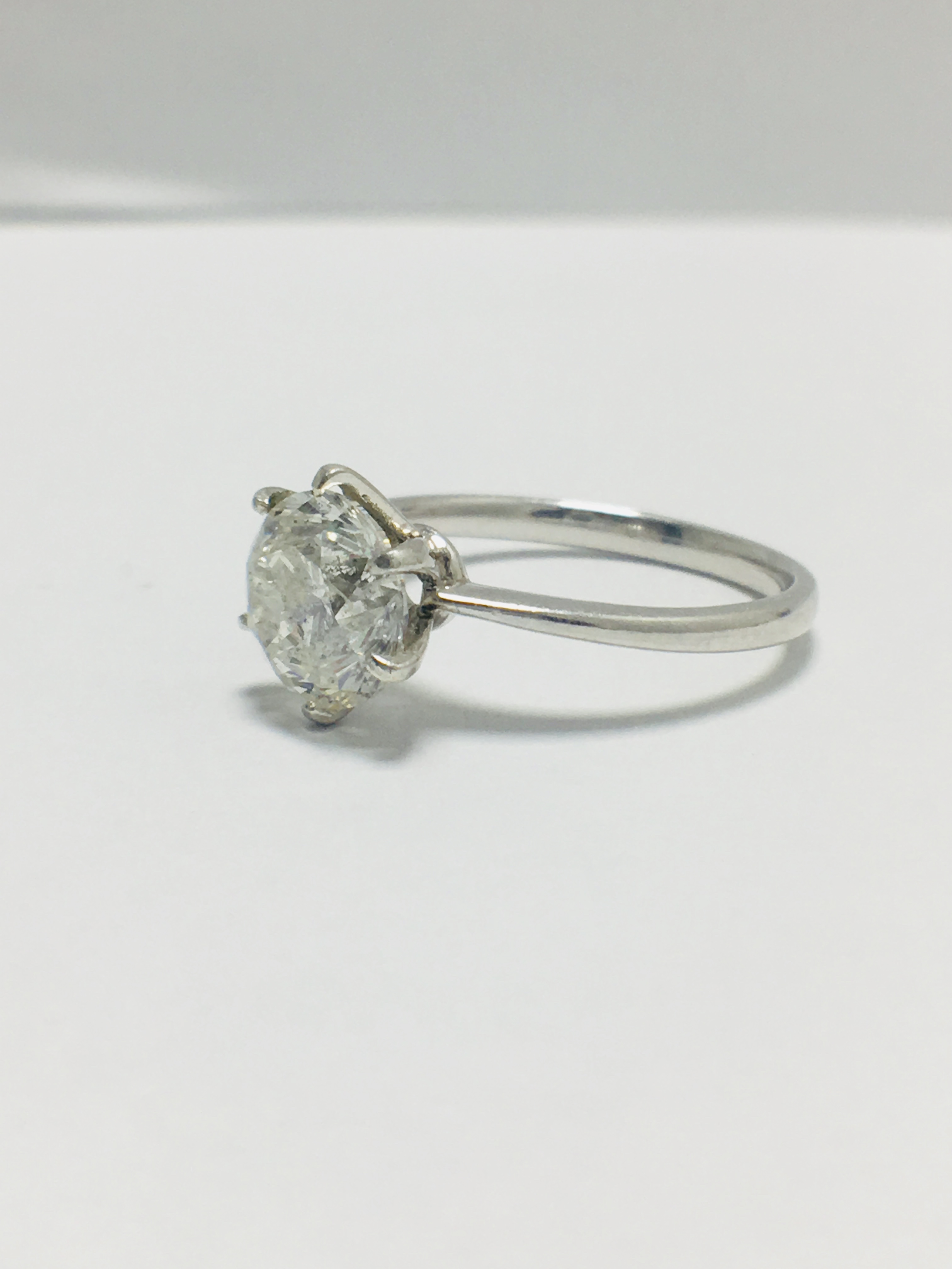 2.01Ct Brilliant Cut Diamond Solitaire Ring Set In Platinum - Image 2 of 10