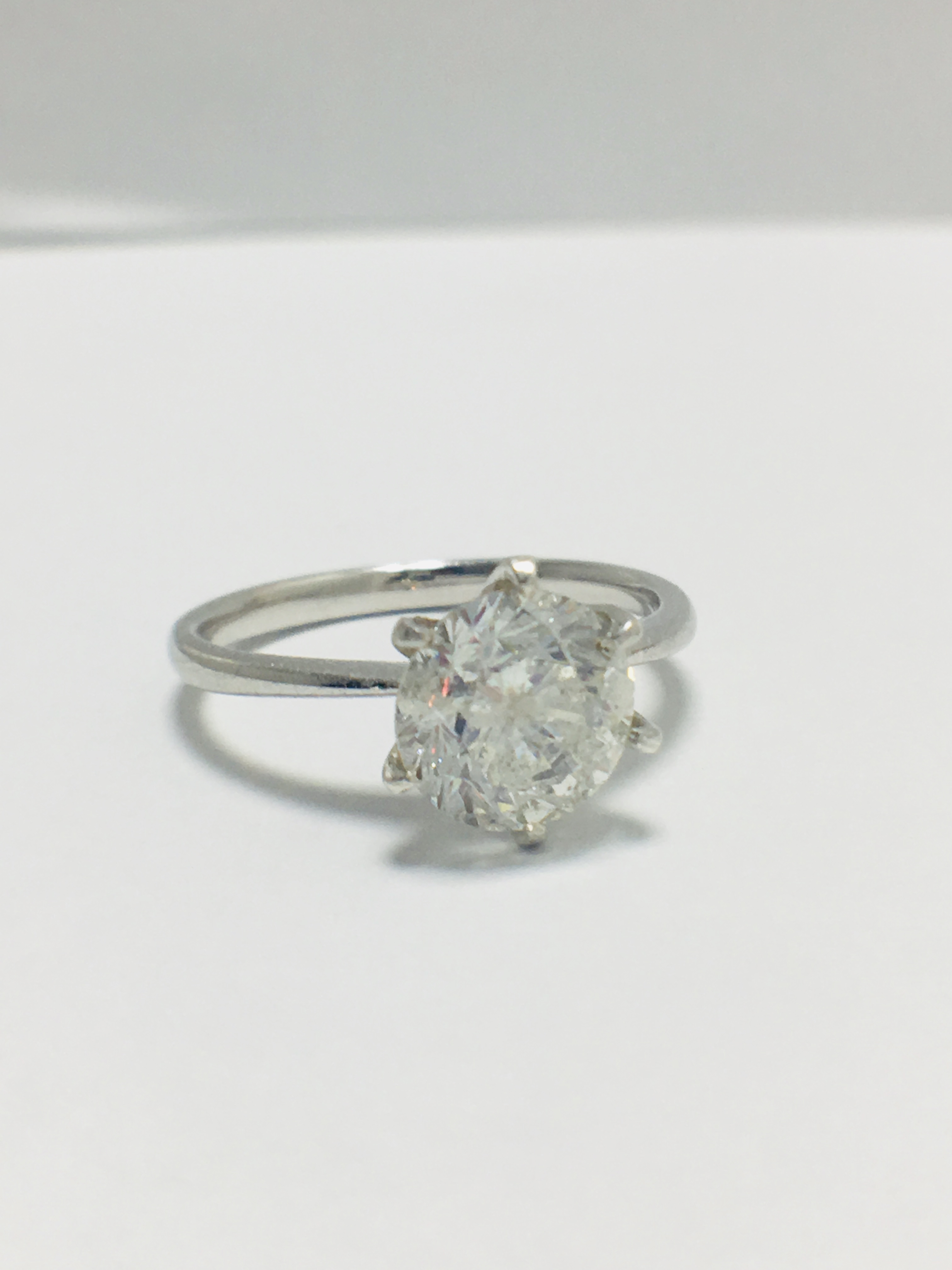 2.01Ct Brilliant Cut Diamond Solitaire Ring Set In Platinum - Image 8 of 10