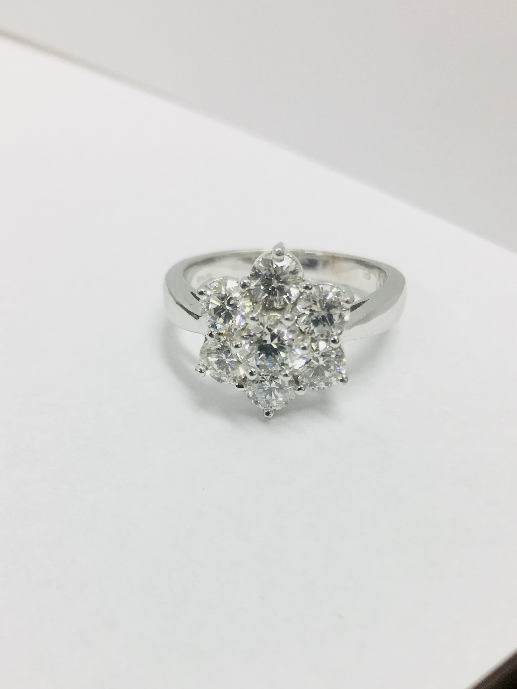 2.25Ct Diamond Cluster Style Dress Ring.