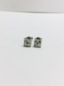 0.80T Diamond Stud Earrings,