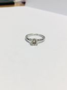 1.13Ct Diamond Solitaire Ring Set In Platinum.