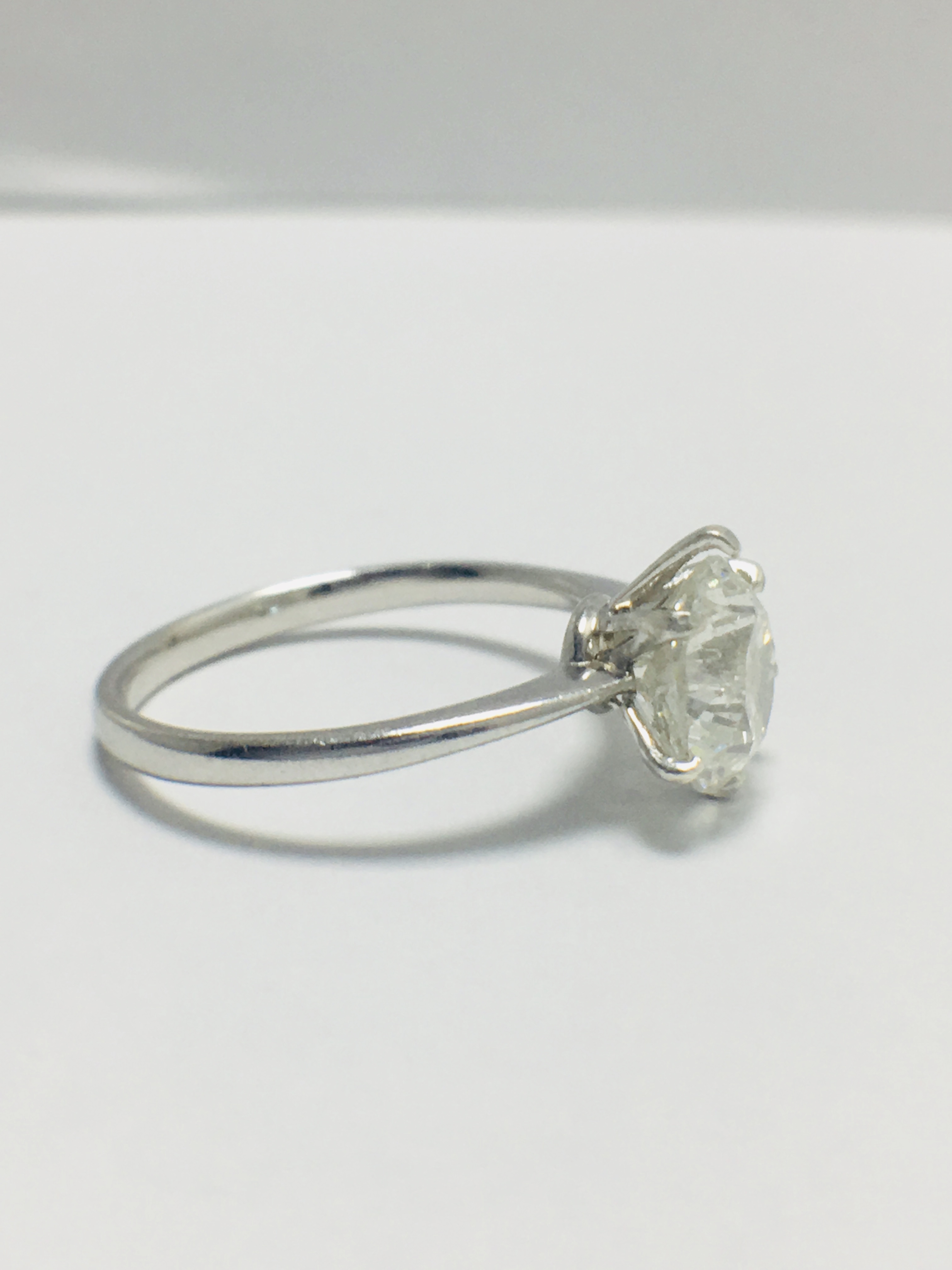 2.01Ct Brilliant Cut Diamond Solitaire Ring Set In Platinum - Image 7 of 10