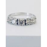 2.50Ct Diamond Five Stone Ring.