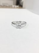 1.01Ct Radiant Cut Diamond Solitaire Ring,