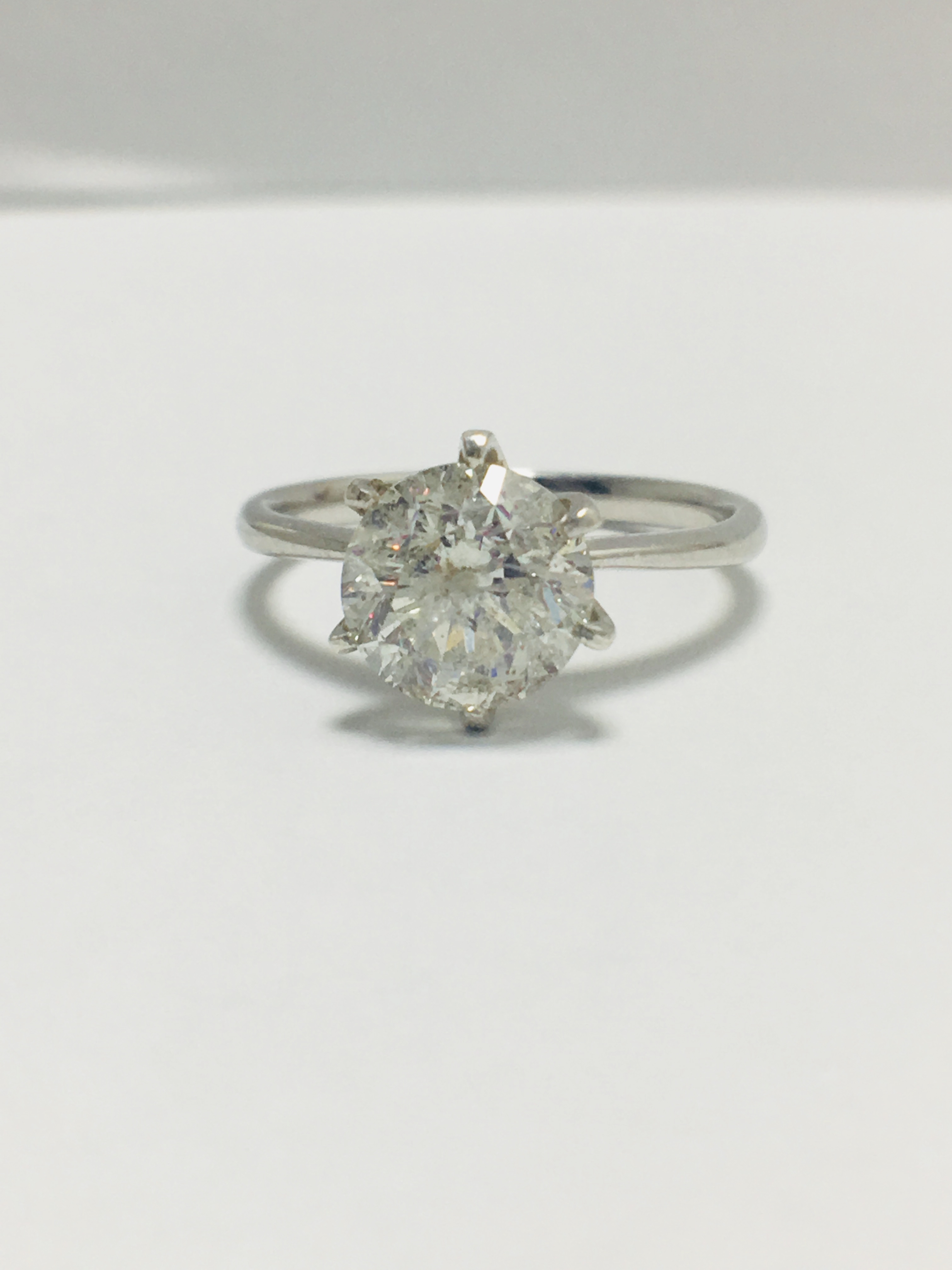 2.01Ct Brilliant Cut Diamond Solitaire Ring Set In Platinum - Image 9 of 10