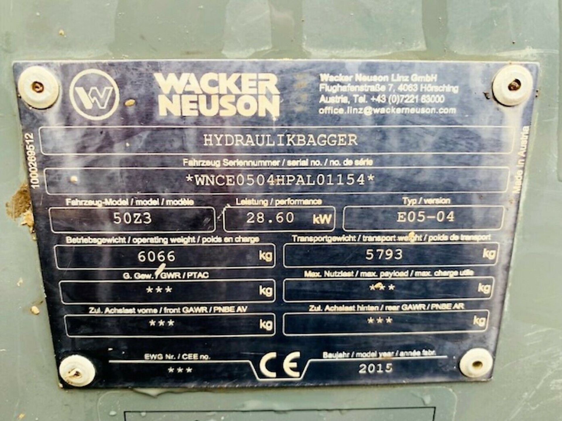 Wacker Neuson 50Z3 VDS Excavator - Image 12 of 12