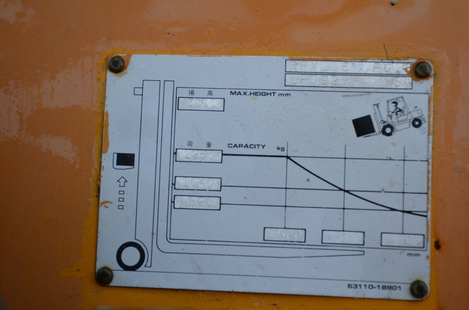 TCM FG15 N18 Petrol Forklift - Image 8 of 12