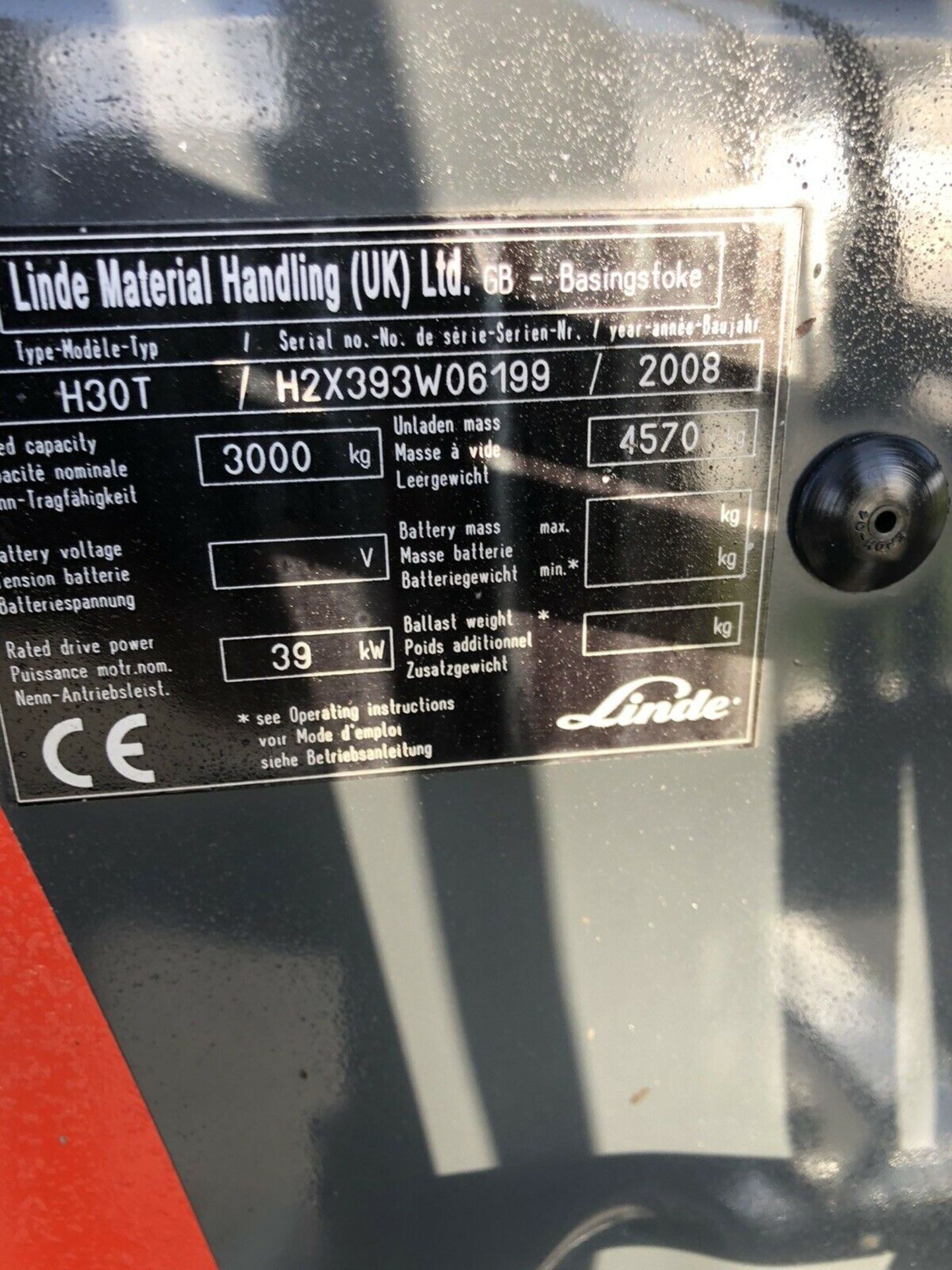 Linde H30t gas Forklift - Image 6 of 7