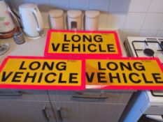 3 x Metal Truck Signs