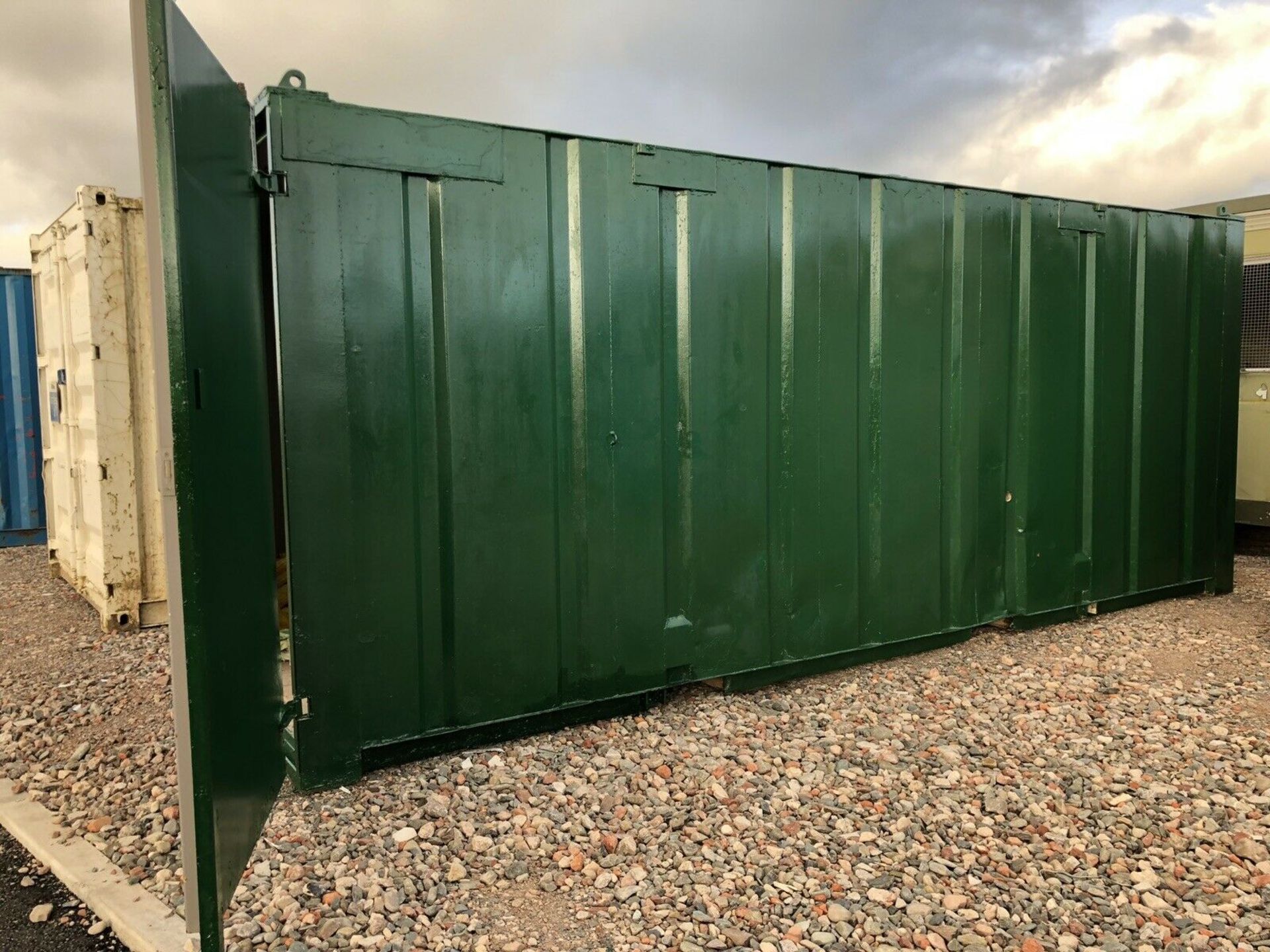 Refurbished 10 Foot X 8 Foot Steel Storage Shipping Container - Image 2 of 2