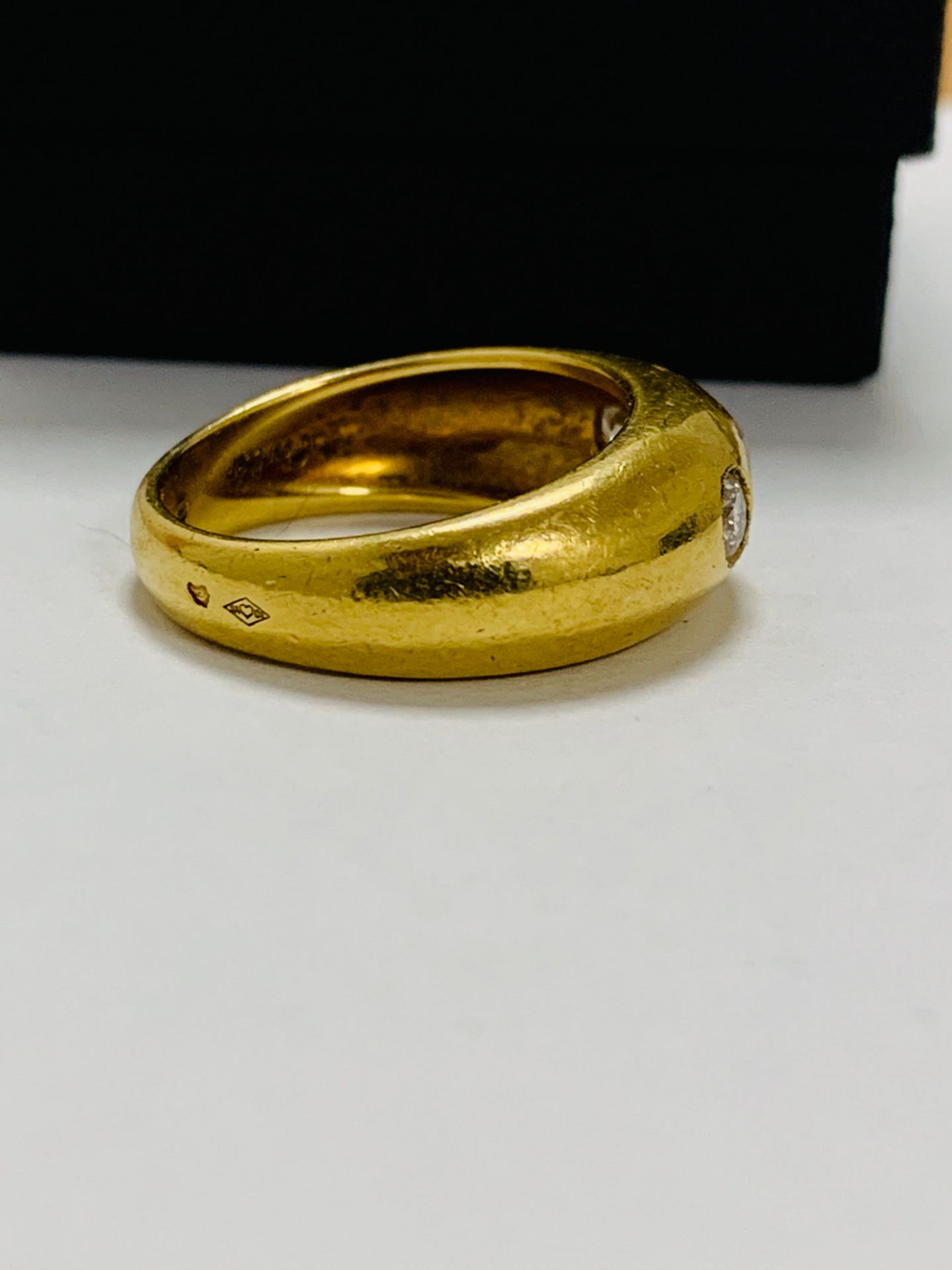 14ct white gold aquamarine & diamond pendant. - Image 8 of 14