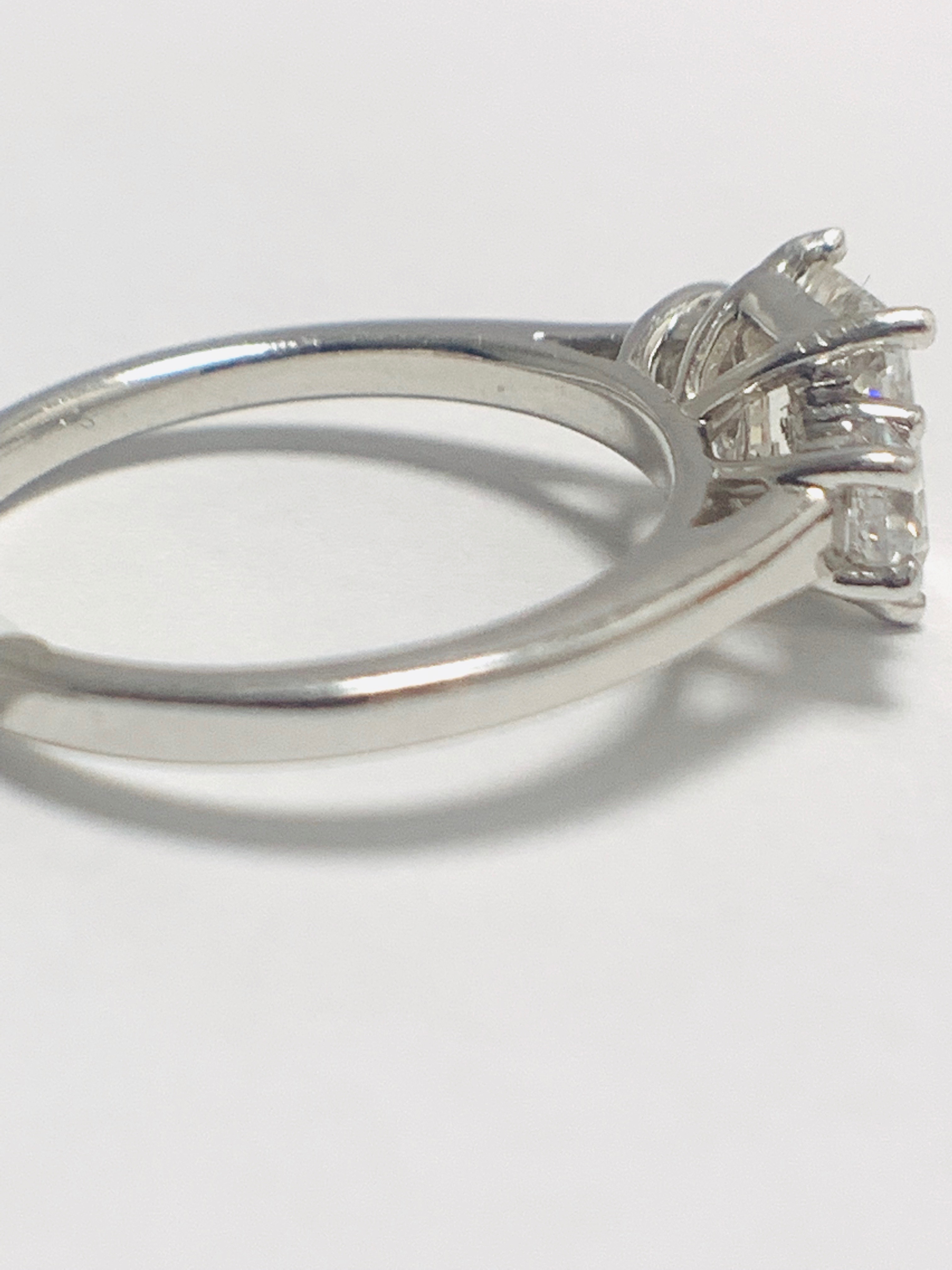 1.50ct trilogy platinum diamond ring - Image 7 of 10
