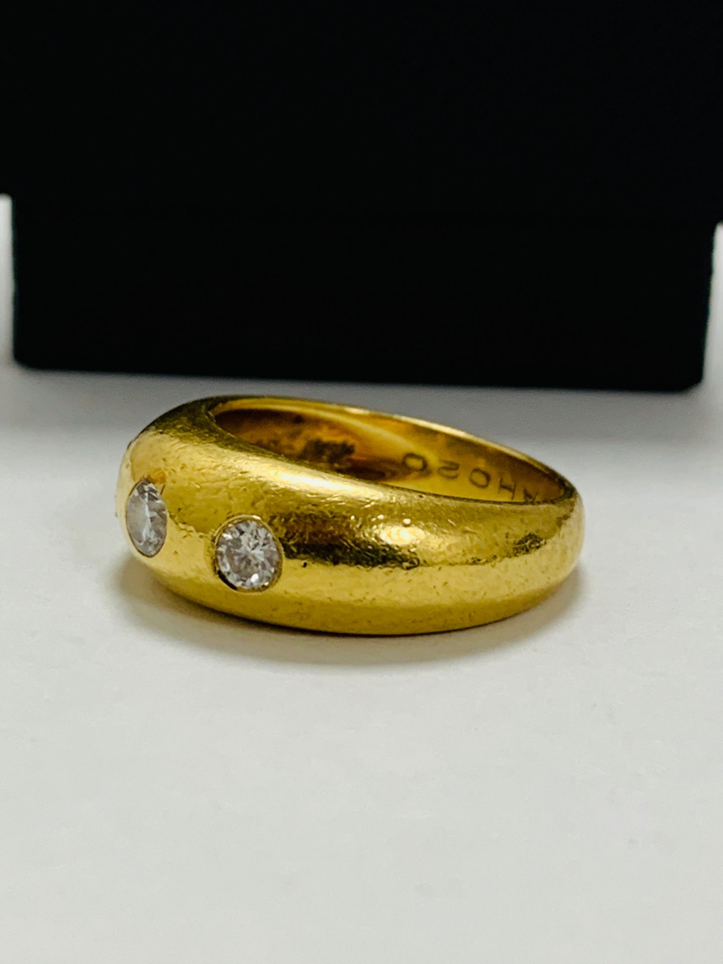 14ct white gold aquamarine & diamond pendant. - Image 4 of 14