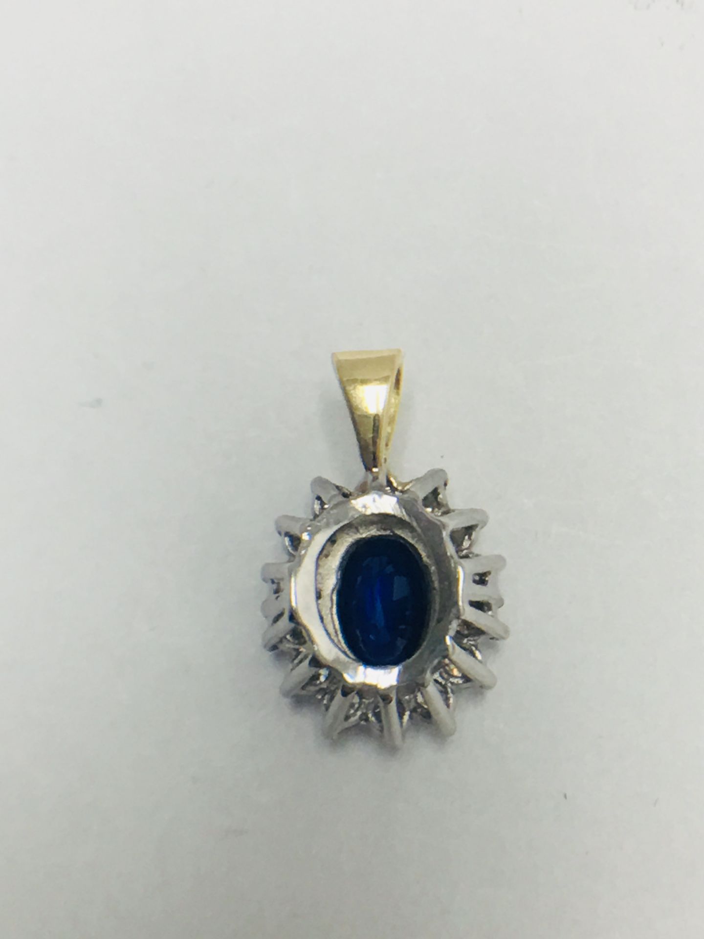 Sapphire and Diamond pendant,18ct gold - Image 5 of 7