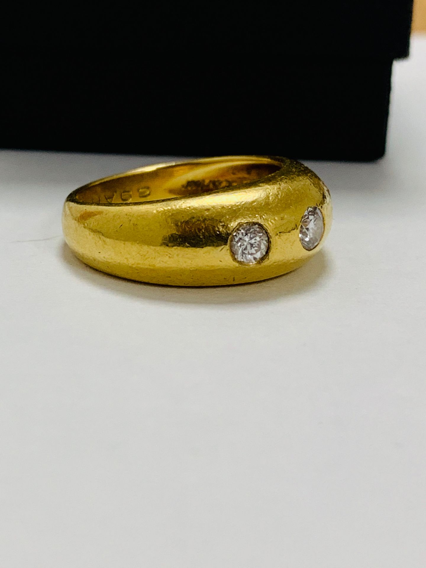 14ct white gold aquamarine & diamond pendant. - Image 9 of 14