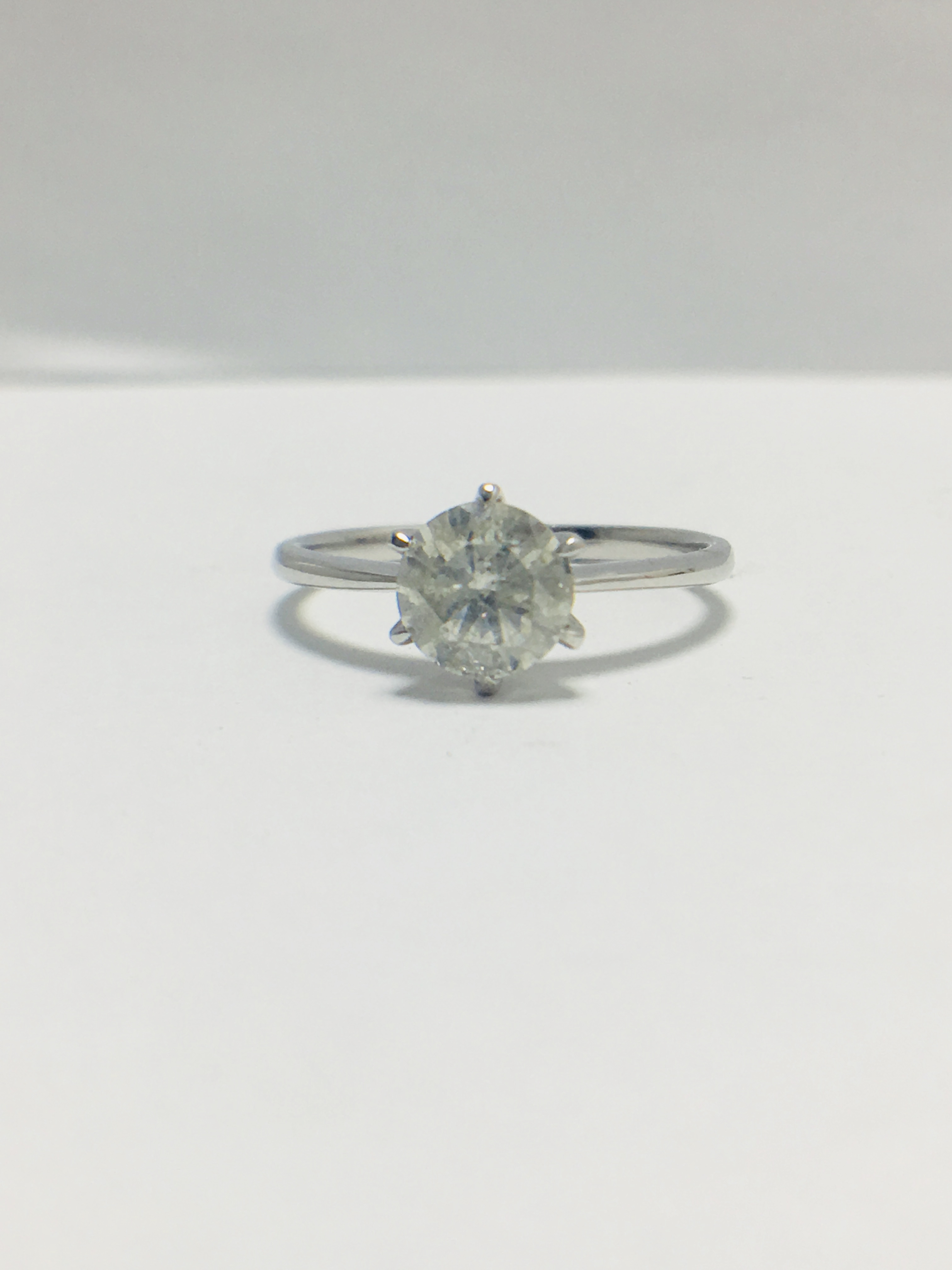 1ct platinum Diamond solitaire ring